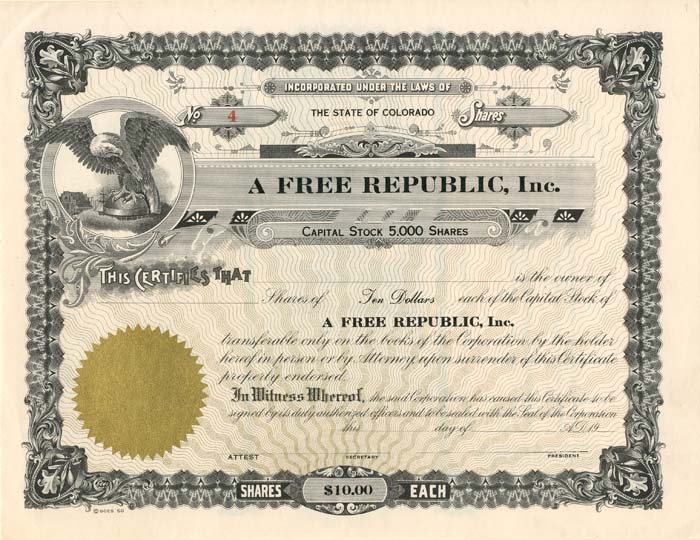 A Free Republic, Inc.